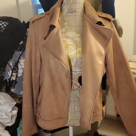 💛Brown Suede Jacket - Picture 3 of 4